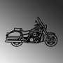 Wallity Escultura de pared Motorcycle en negro